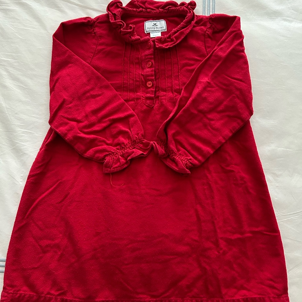 Petite Plume Red Flannel Nightgown